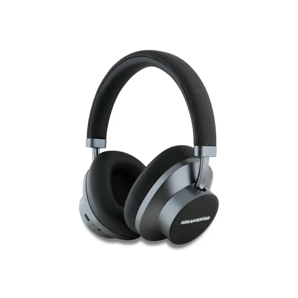 Karl Lagerfeld slušalice Saffiano Elongated Metal Logo