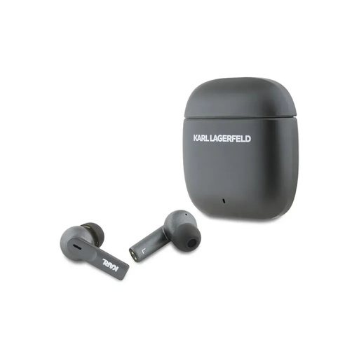 Karl Lagerfeld slušalice TWS Elongated Printed Logo (crno, in-ear bežične)