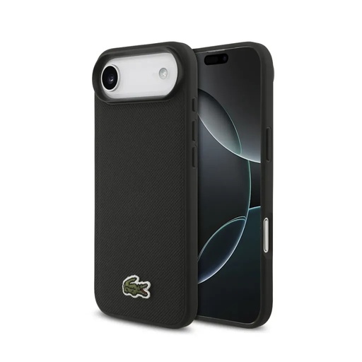 Lacoste Phone Case MagSafe Woven Petit Logo (iPhone 17 Air, black)
