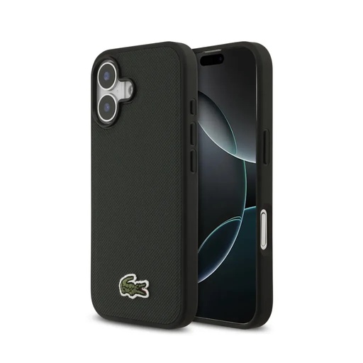 Lacoste maska MagSafe Woven Petit Logo (iPhone 17, tamno zeleno)