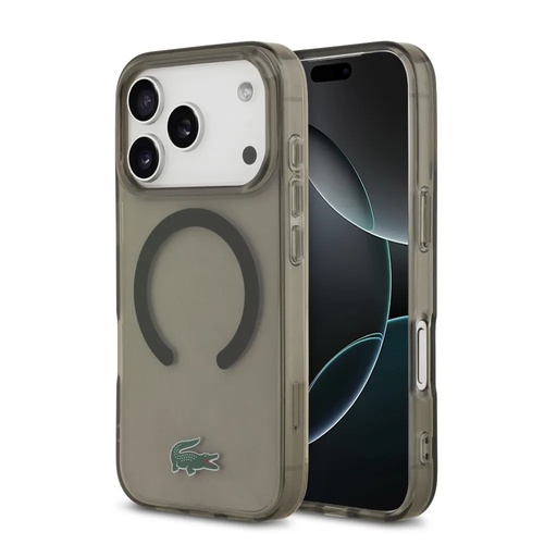 Lacoste maska MagSafe Transparent (iPhone 17 Pro, crno)