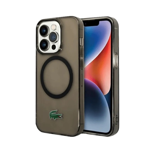 Lacoste maska MagSafe Transparent (iPhone 17 Pro, crno)