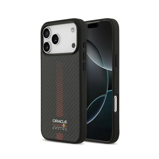 Red Bull maska MagSafe Kevlar Powerbar (iPhone 17 Pro Max, crno)