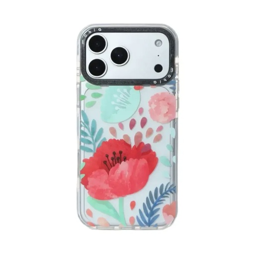 Maska Pattern Poppy (iPhone 17 Pro Max, prozirno)