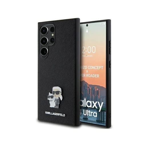 Karl Lagerfeld maska K&C Pin Saffiano (Samsung Z Flip7, crno)