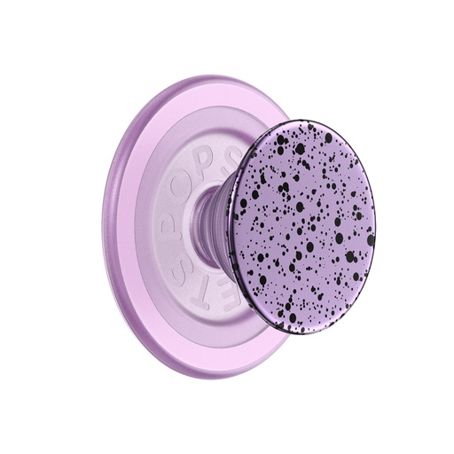 PopSockets Phone Holder MagSafe Round Alum-Sugar Plum Speckle (purple)