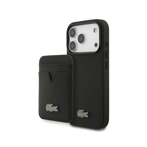 Lacoste Bundle Pack MagSafe Petit Pique (iPhone 17 Pro, black)