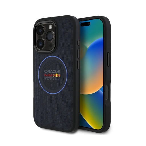 Red Bull Phone Case MagSafe Meshed Blue Ring (iPhone 16 Pro, dark blue)