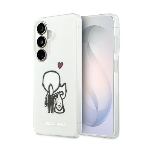 Karl Lagerfeld Phone Case MagSafe K&C Back Drawing (Samsung S26, transparent)