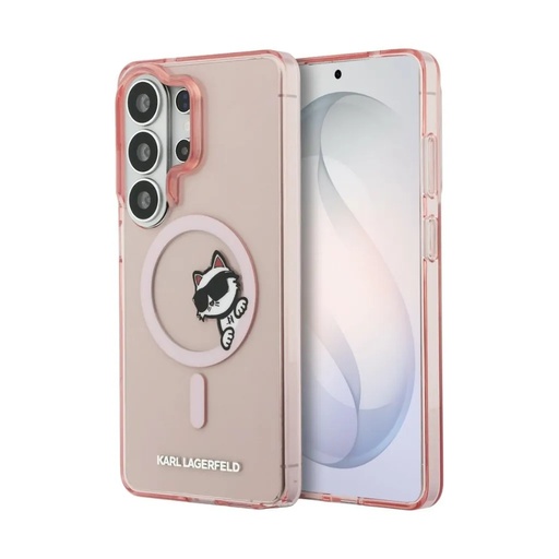 Karl Lagerfeld maska MagSafe Choupette Peekaboo (Samsung S26, ružičasto)