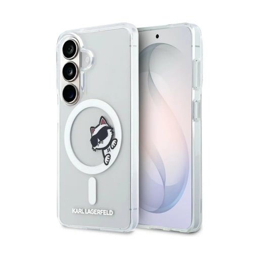 Karl Lagerfeld maska MagSafe Choupette Peekaboo (Samsung S26+, prozirno)