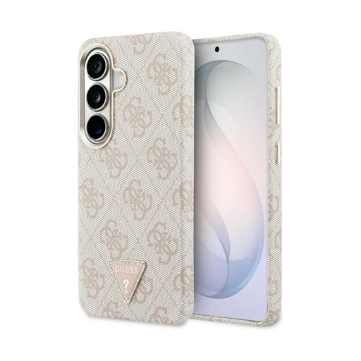 Guess Phone Case MagSafe 4G Pattern Triangle Logo (Samsung S26, pink)