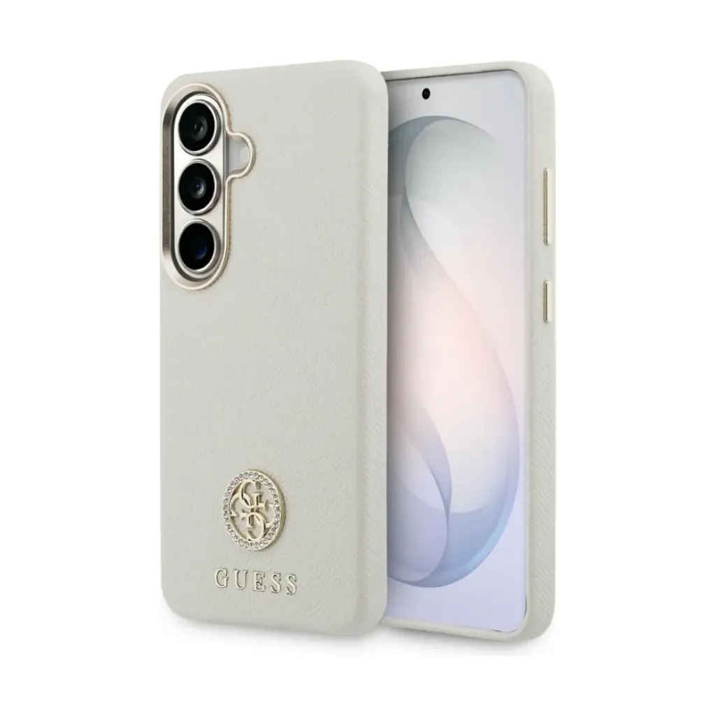 Guess Phone Case MagSafe Rhinestone Round Logo