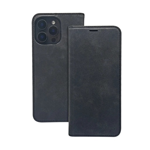 Preklopna maska Suede (Samsung A37/A36, tamno plavo)