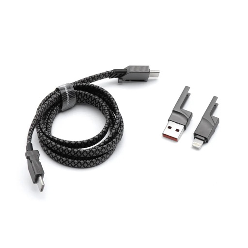 Forcell Cable Cord C241 4in1 (silver, 1 m)