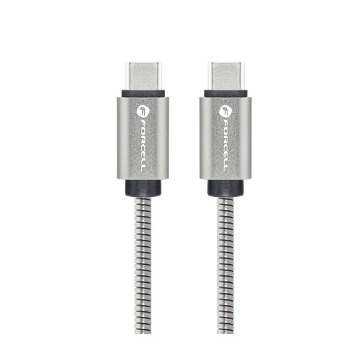 Forcell kabel C237 USB C (srebrno, 1 m)