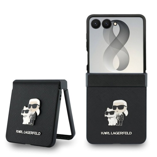 Karl Lagerfeld maska K&C Pin Saffiano (Samsung Z Flip8, crno)