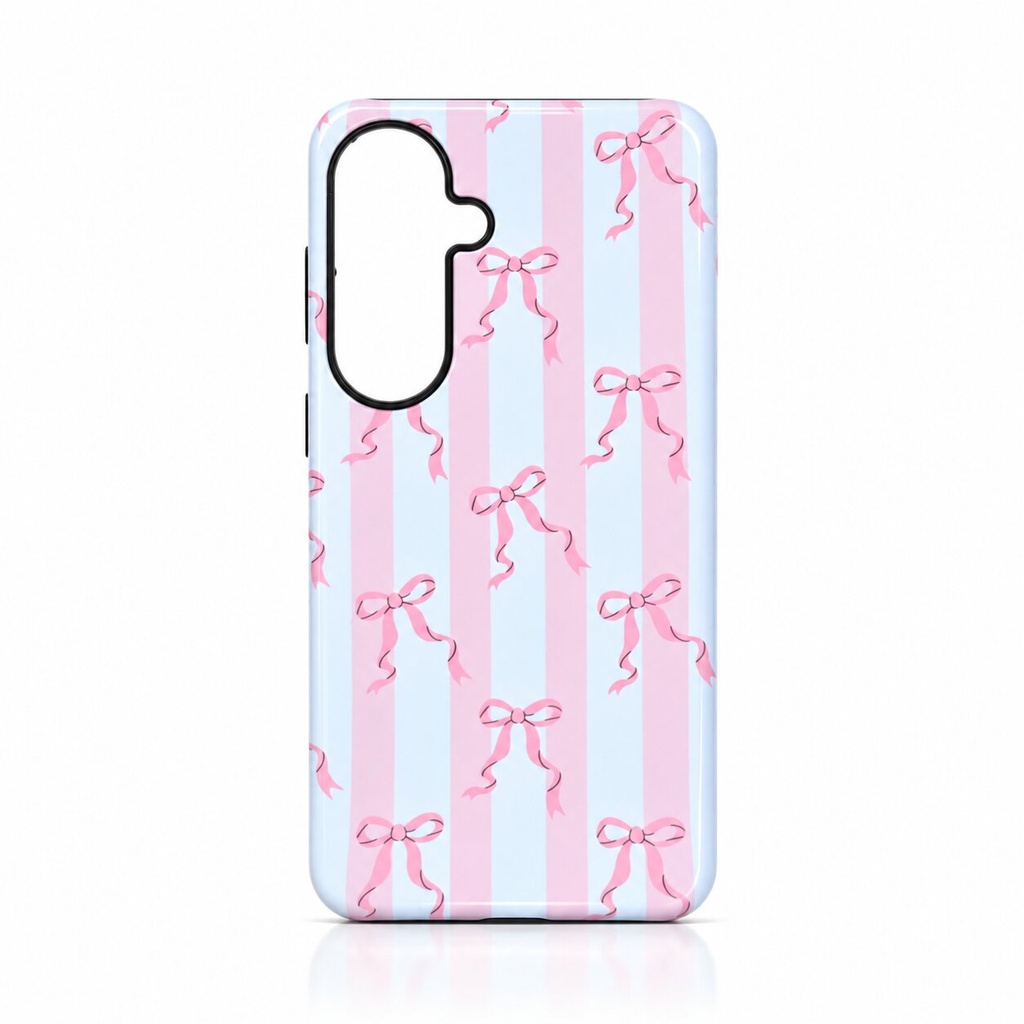 Phone Case Stripes & Bows