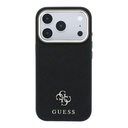 Guess Phone Case MagSafe Saffiano 4G Logo Metal Frame