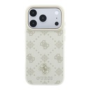 Guess maska MagSafe 4G-Peony Pattern Metal 4G Logo
