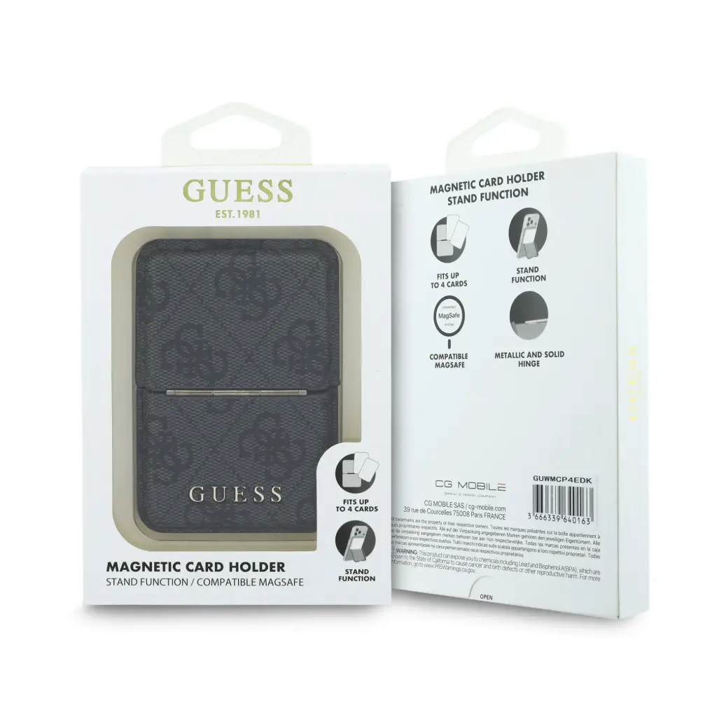 Guess držač kartica MagSafe 4G Pattern Stand Function