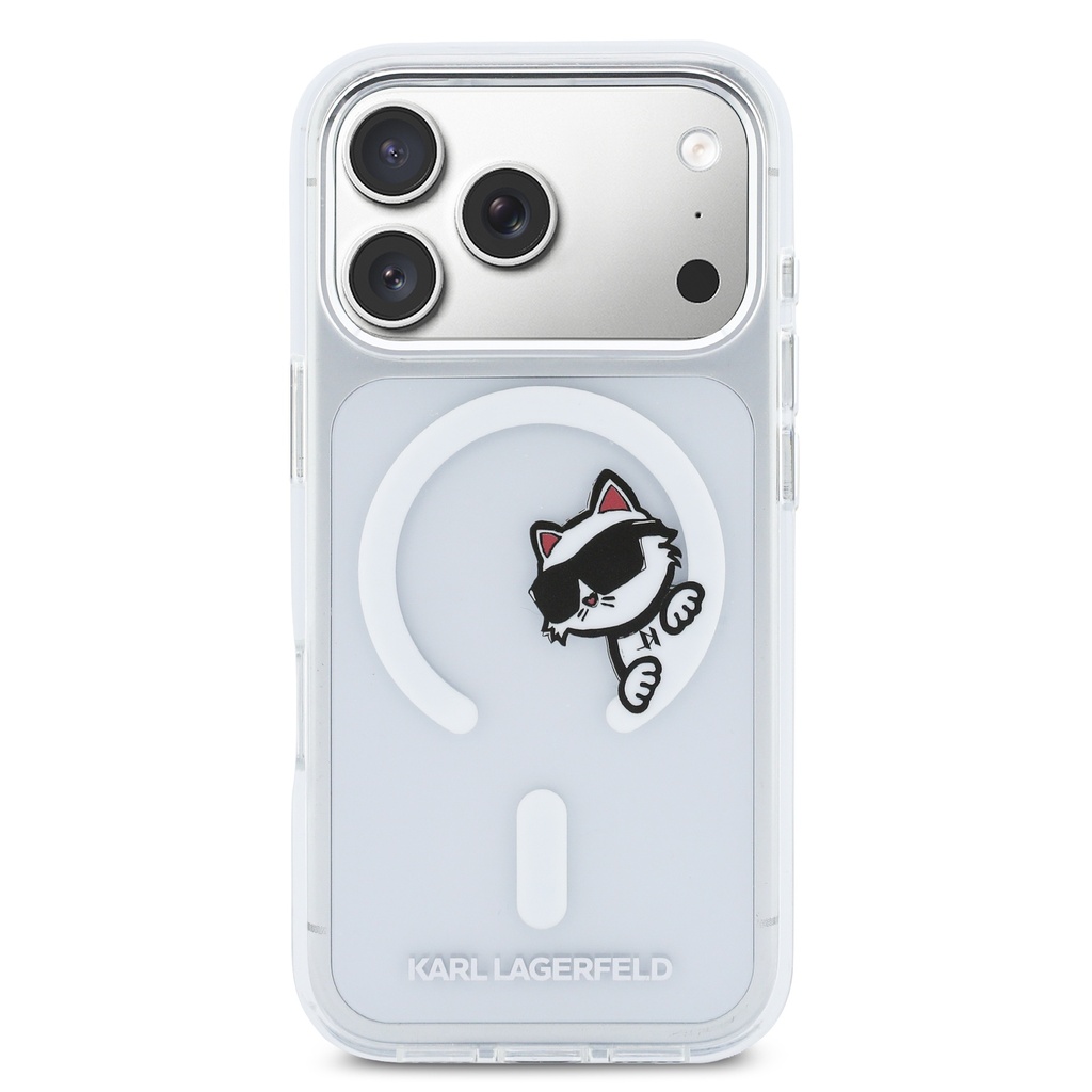 Karl Lagerfeld maska MagSafe Choupette Peekaboo Metal Frame