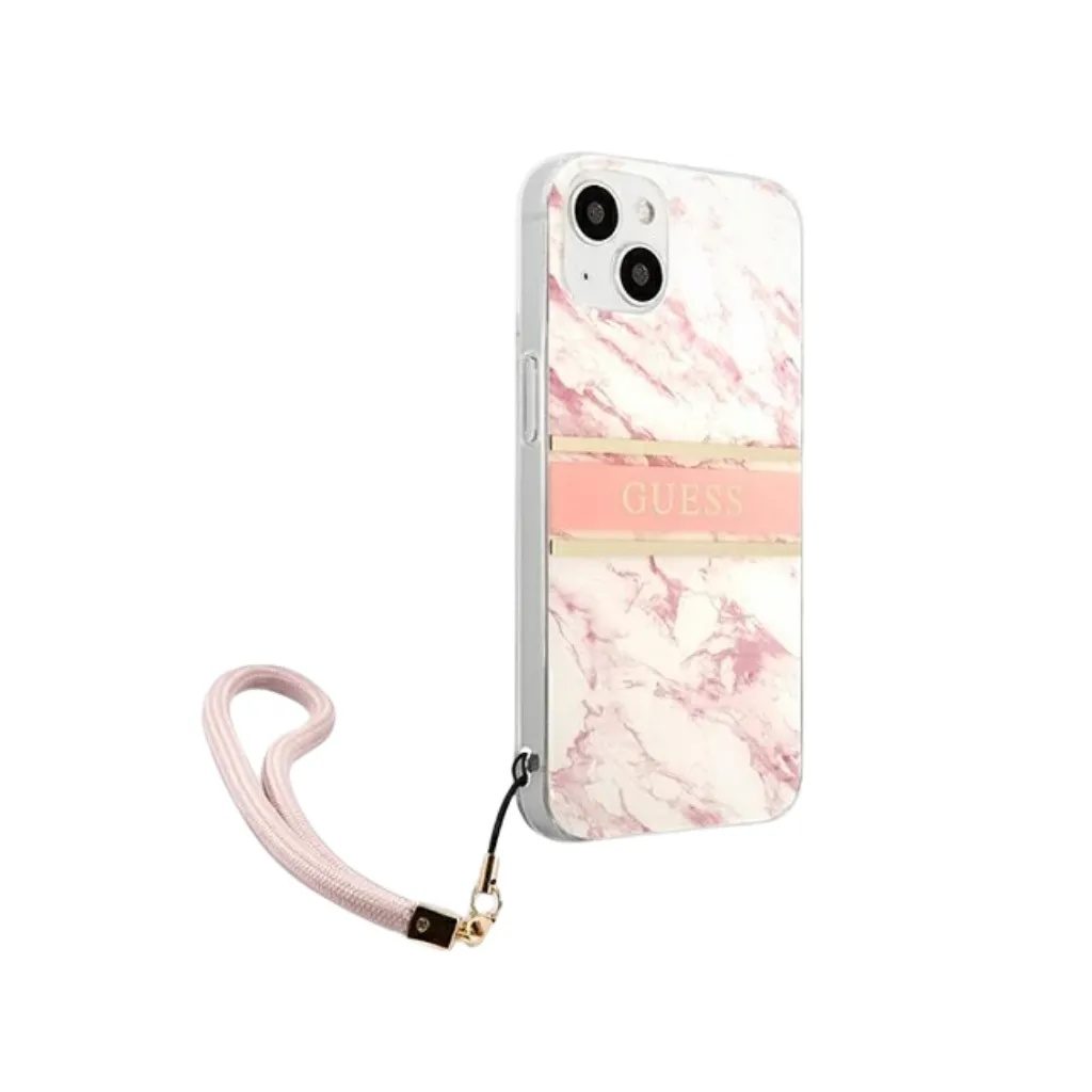 Guess Phone Case Marble Design Cord