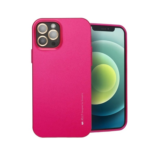 Mercury Phone Case Jelly Metallic (iPhone 12 Mini, pink)