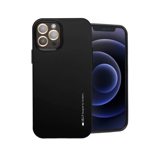 Mercury Phone Case Jelly Metallic (iPhone 12 Pro Max, black)