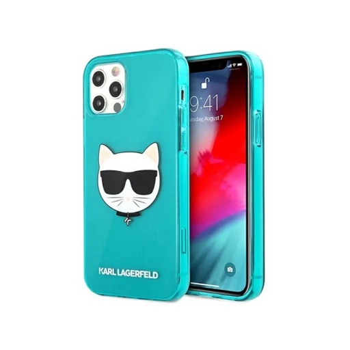 Karl Lagerfeld Phone Case Choupette Fluorescent (iPhone 13, blue)