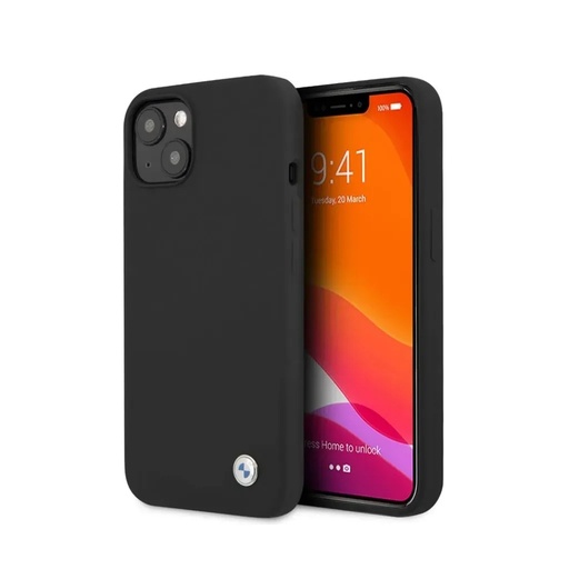 BMW Phone Case Metal Logo Liquid (iPhone 12 Mini, black)