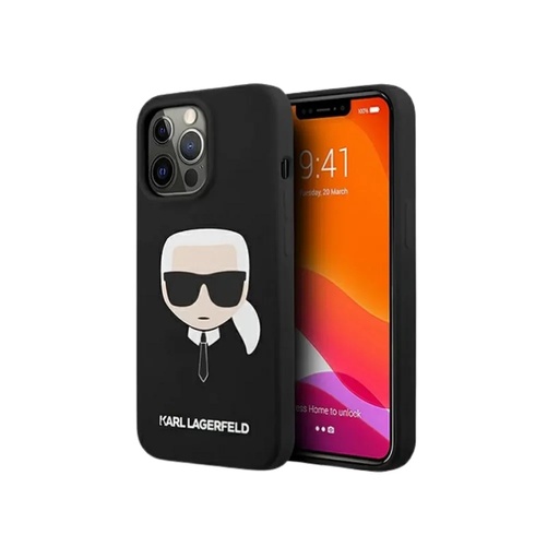Karl Lagerfeld Phone Case Head Liquid (iPhone 12 Mini, black)