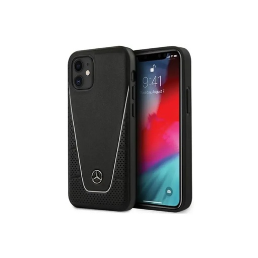 Mercedes-Benz Phone Case Dynamic Leather (iPhone 12 Mini, black)