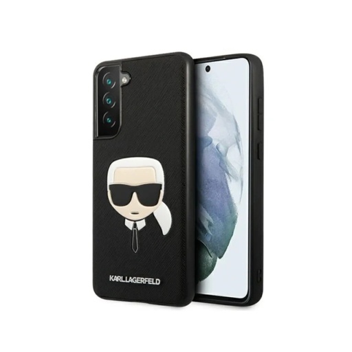 Karl Lagerfeld Phone Case Head Embossed (Samsung S21+, black)