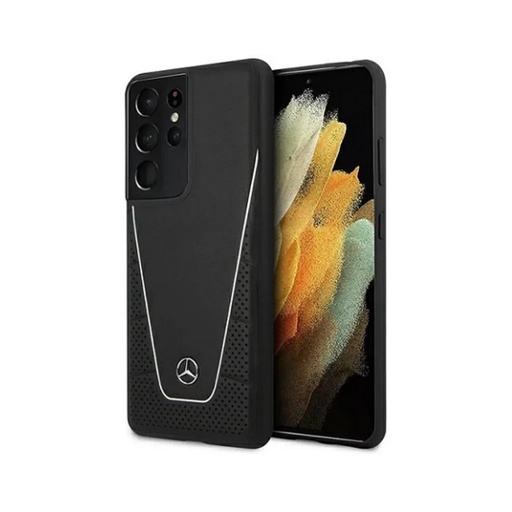 Mercedes-Benz Phone Case Dynamic Leather (Samsung S21+, black)