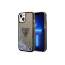 Guess Phone Case Liquid Glitter Translucent Triangle