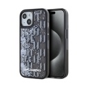 Karl Lagerfeld Phone Case Gradient Monogram Liquid Glitter
