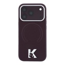 Karl Lagerfeld maska MagSafe Grained Kameo Metal Logo