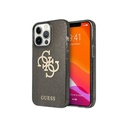 Guess Phone Case Glitter Gold 4G Logo